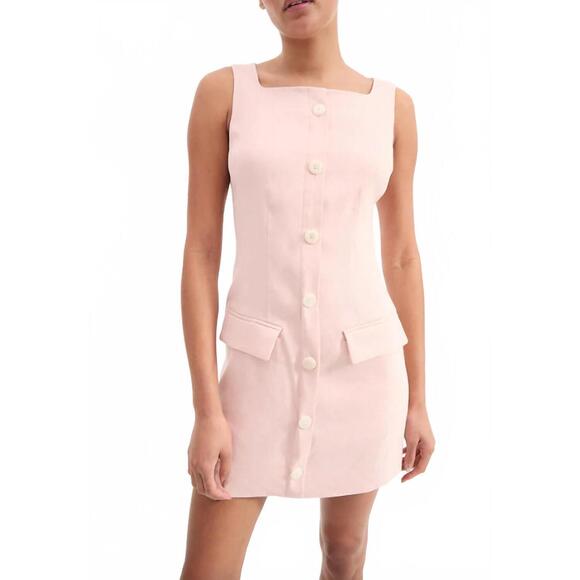 chinese dress ladies Chester Gingham Mini Dress in Acorn Multi